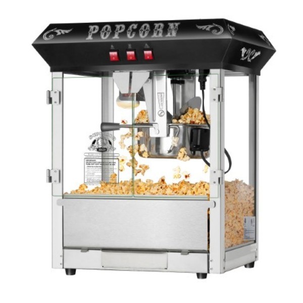 Superior Popcorn Co Superior Popcorn 8 Ounce Popcorn Machine- Electric Countertop Popcorn Maker (Black) 597515HNQ